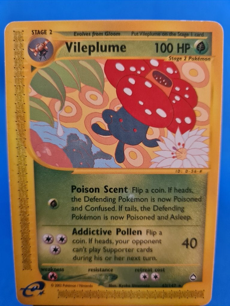 Vileplume 43/147 - Aquapolis, Verzenden, Gebruikt