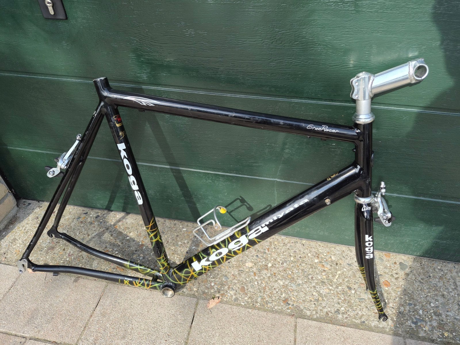 Koga Granracer frame 63 cm - Zwart met geel/groen accenten, Ophalen, Frame, Gebruikt, Koga