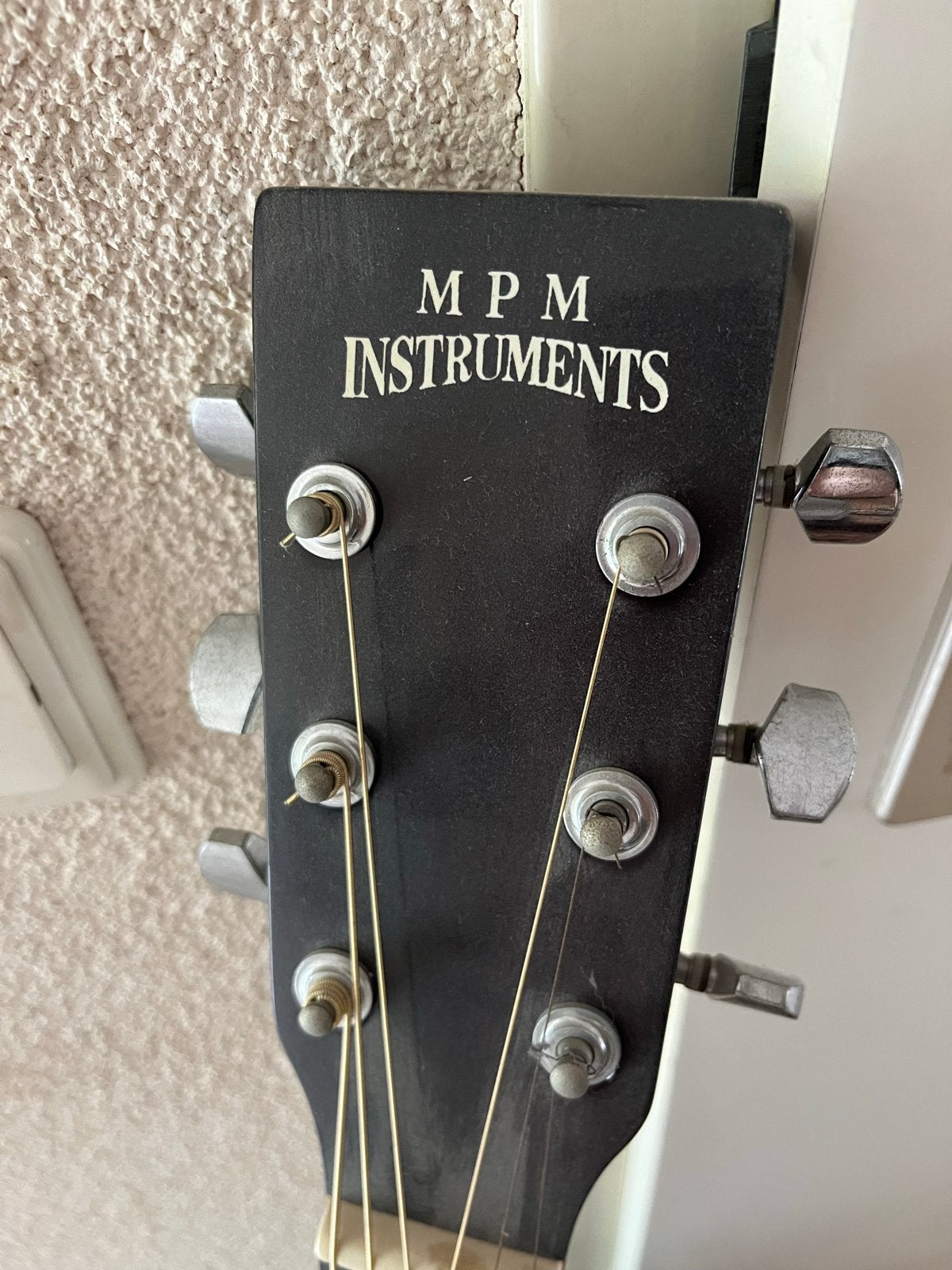 MPM Instruments Western Gitaar Rood/Zwart, Ophalen, Gebruikt, Western- of Steelstringgitaar