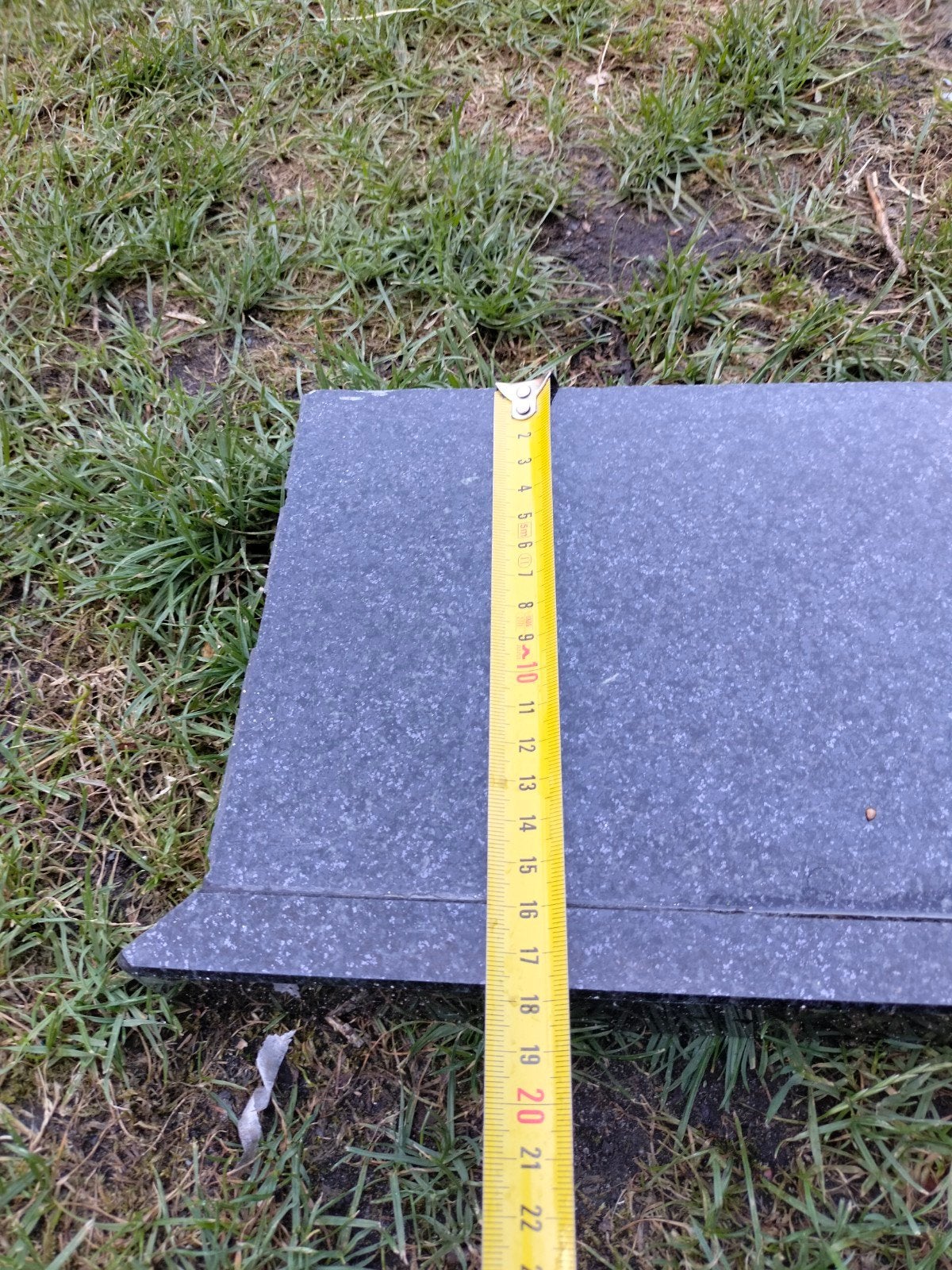 Zwart granieten plaat 175-180mm diep, Doe-het-zelf en Verbouw, Overige Doe-het-zelf en Verbouw, Ophalen, Gebruikt