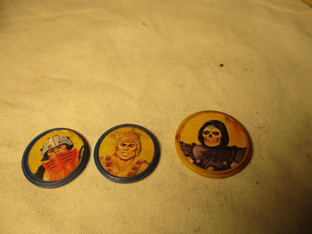 3x He man muntjes jaren 60, Verzamelen, Speelgoed, Ophalen of Verzenden, Gebruikt