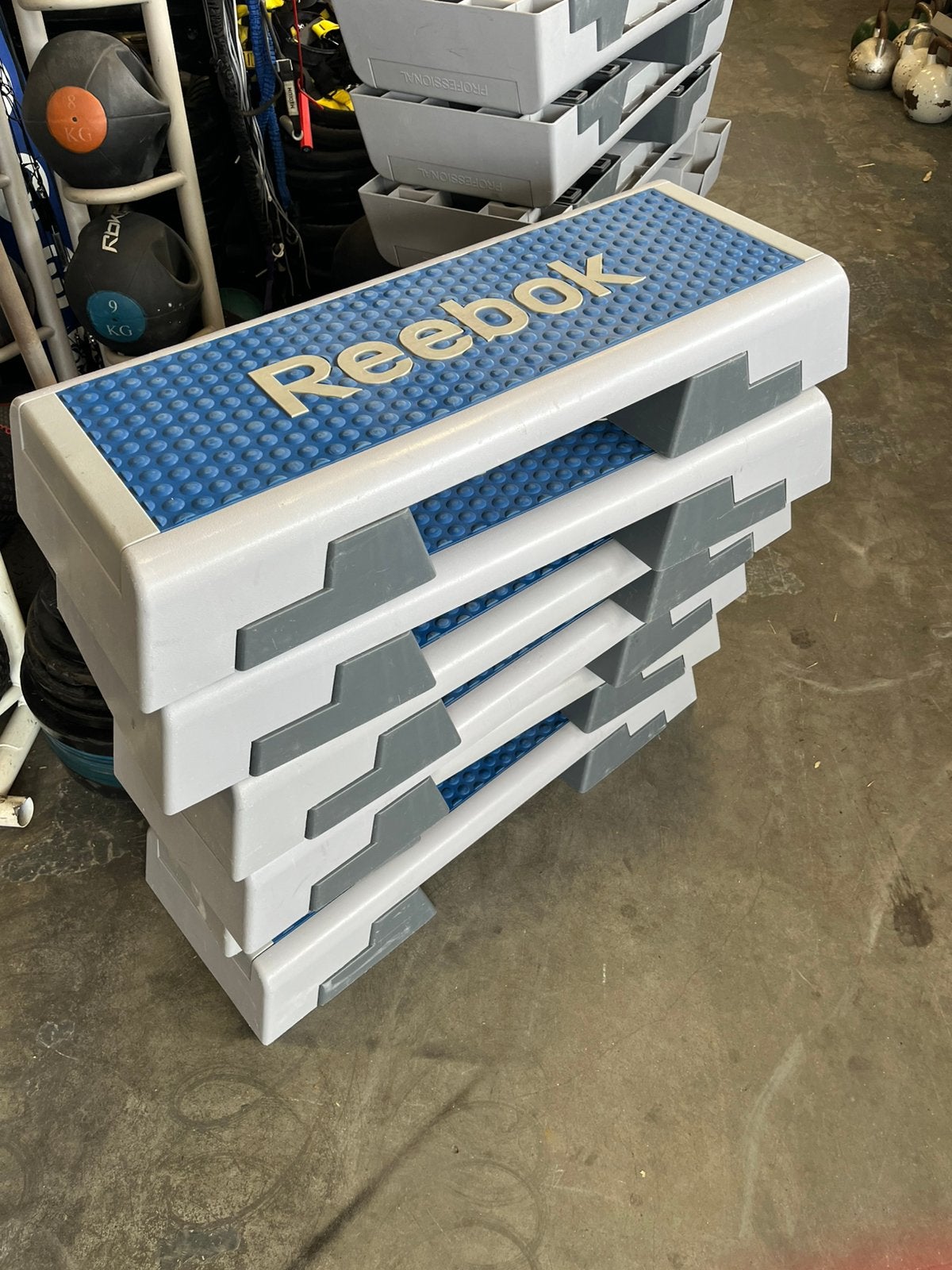Escape bodypump set met reebok step, Ophalen, Gebruikt, Escape bodypump set, Reebok step
