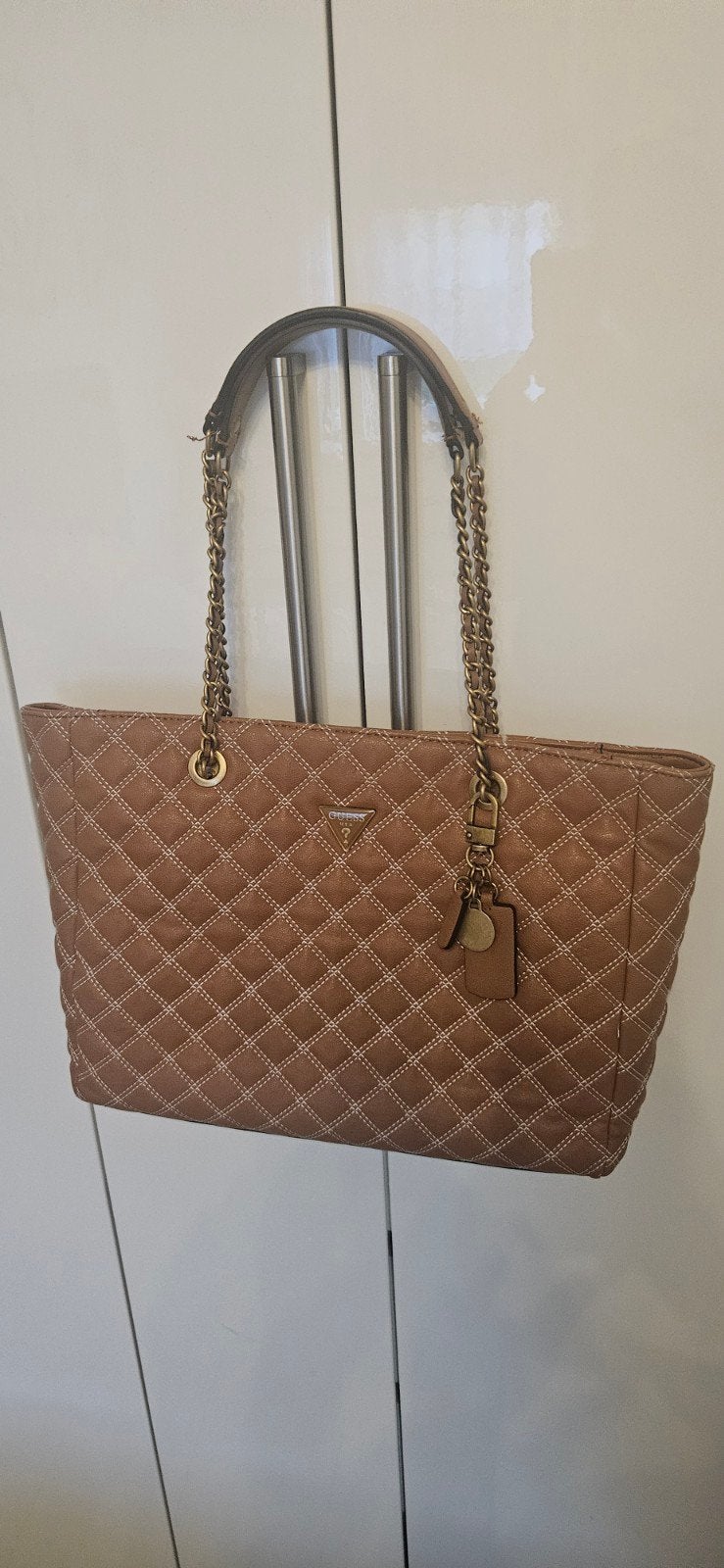 Guess Shopper - Bruin gewatteerd met gouden details, Ophalen of Verzenden