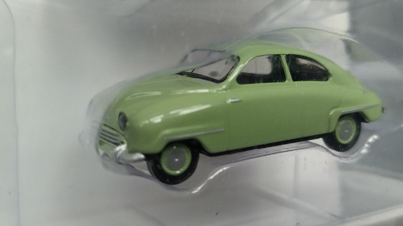 Saab 92 groen 1:87 H0 Brekina Pol, Auto, Verzenden, ., Brekina
