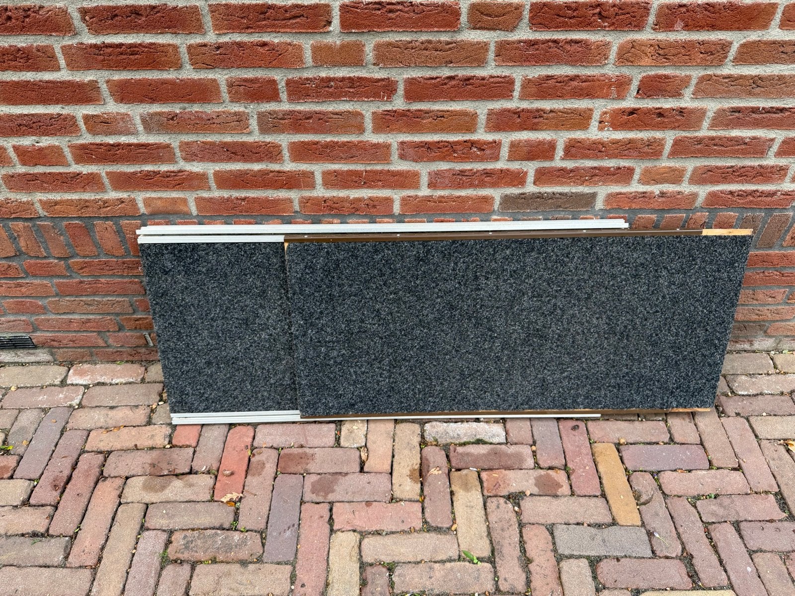 Uitschuifbare hondenloopplank 180 cm – aluminium / hout, Ophalen
