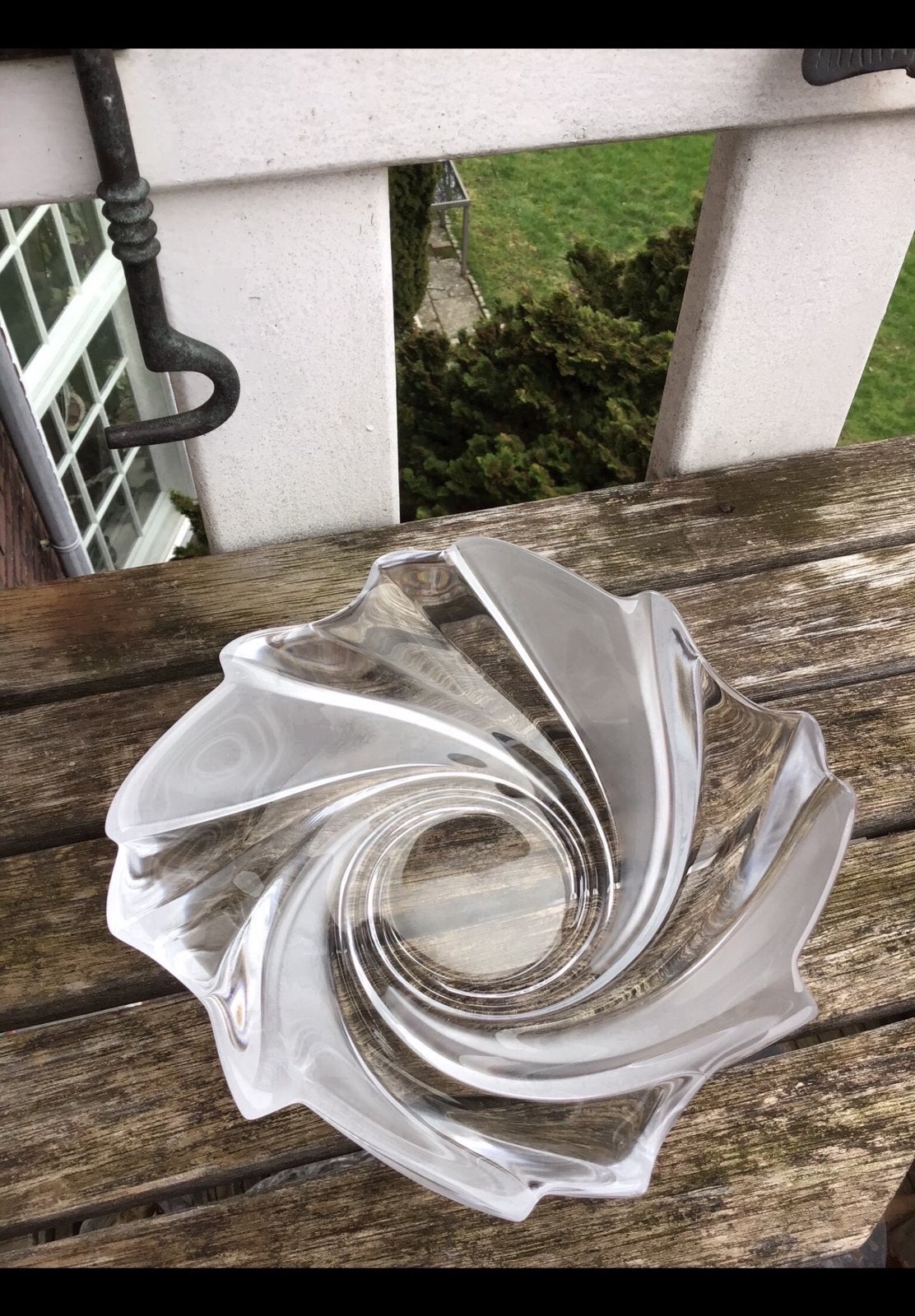 Schaaltje van Walther Glas, diam. Ong 16 cm. Draaipatroon., Ophalen of Verzenden
