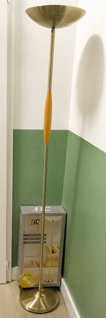 Vloer Schemerlamp, Ophalen, Gebruikt, Hout, 150 tot 200 cm