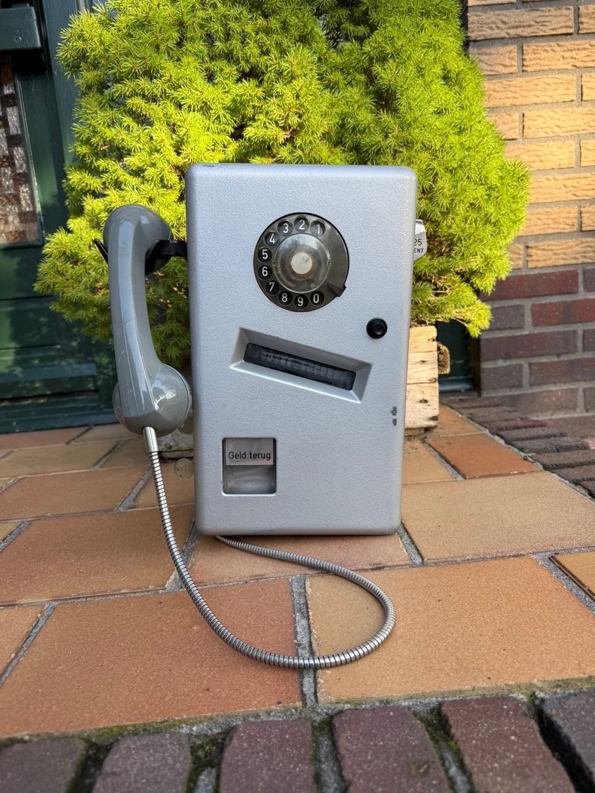 Ptt kpn oude vintage munt telefoon munttelefoon telefooncel, Verzamelen, Ophalen, Zo goed als nieuw