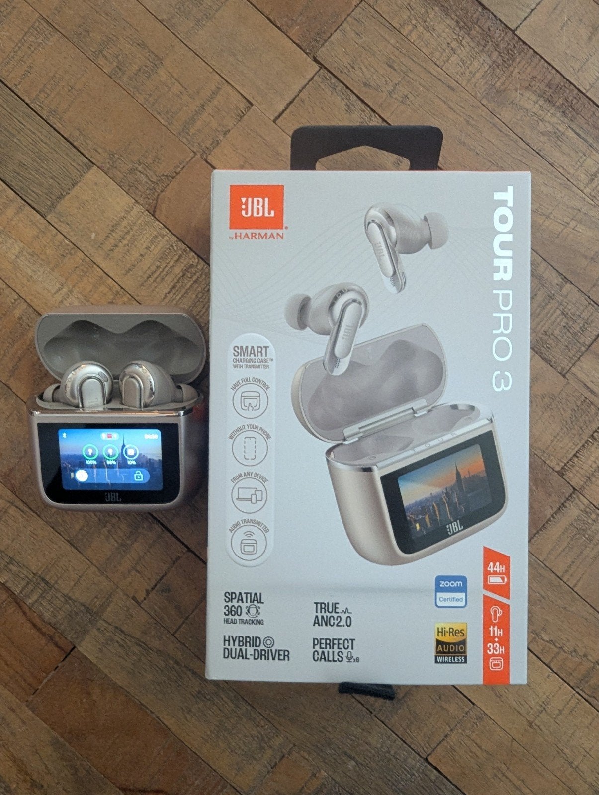 JBL Tour Pro 3 Draadloze In-ear Koptelefoon Latte, Beige, In-ear, JBL, Ophalen of Verzenden