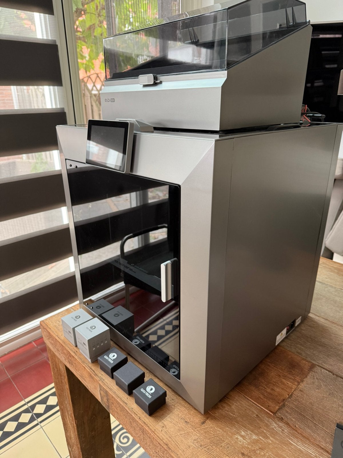 QIDI Plus4 3D printer met 4 kleuren QIDI Box, Computers en Software, Ophalen, Ingebouwde Wi-Fi, Zo goed als nieuw, Filament