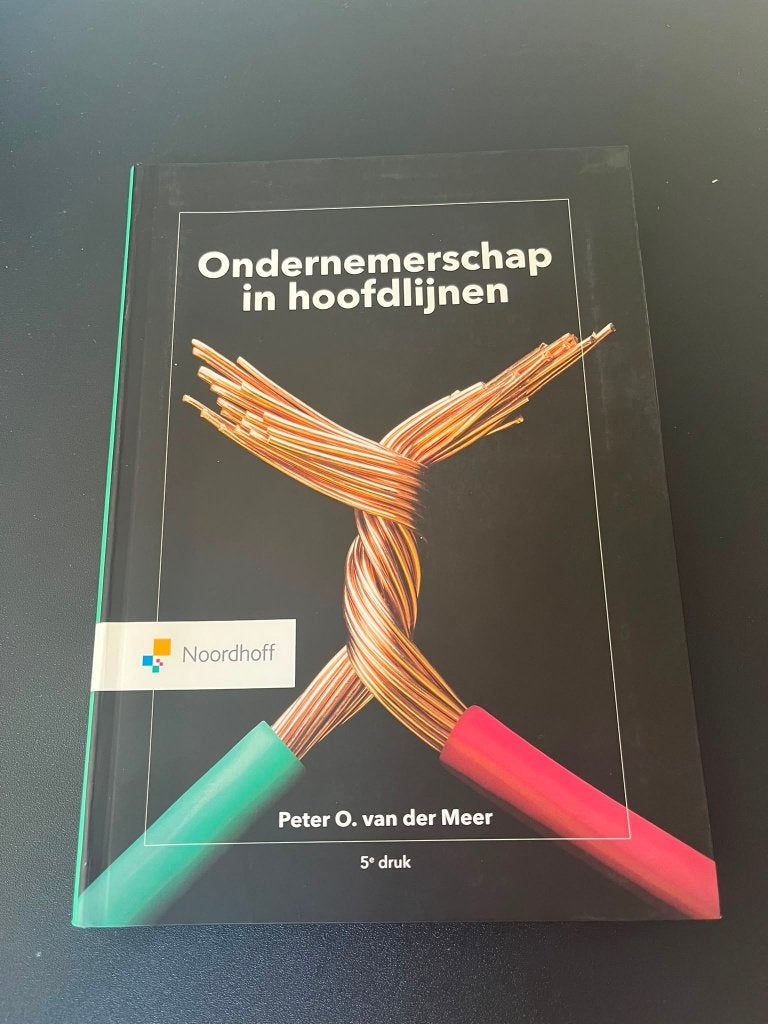 Ondernemerschap in hoofdlijnen 5e druk, Peter O. van der Meer, Zo goed als nieuw, Beta, HBO