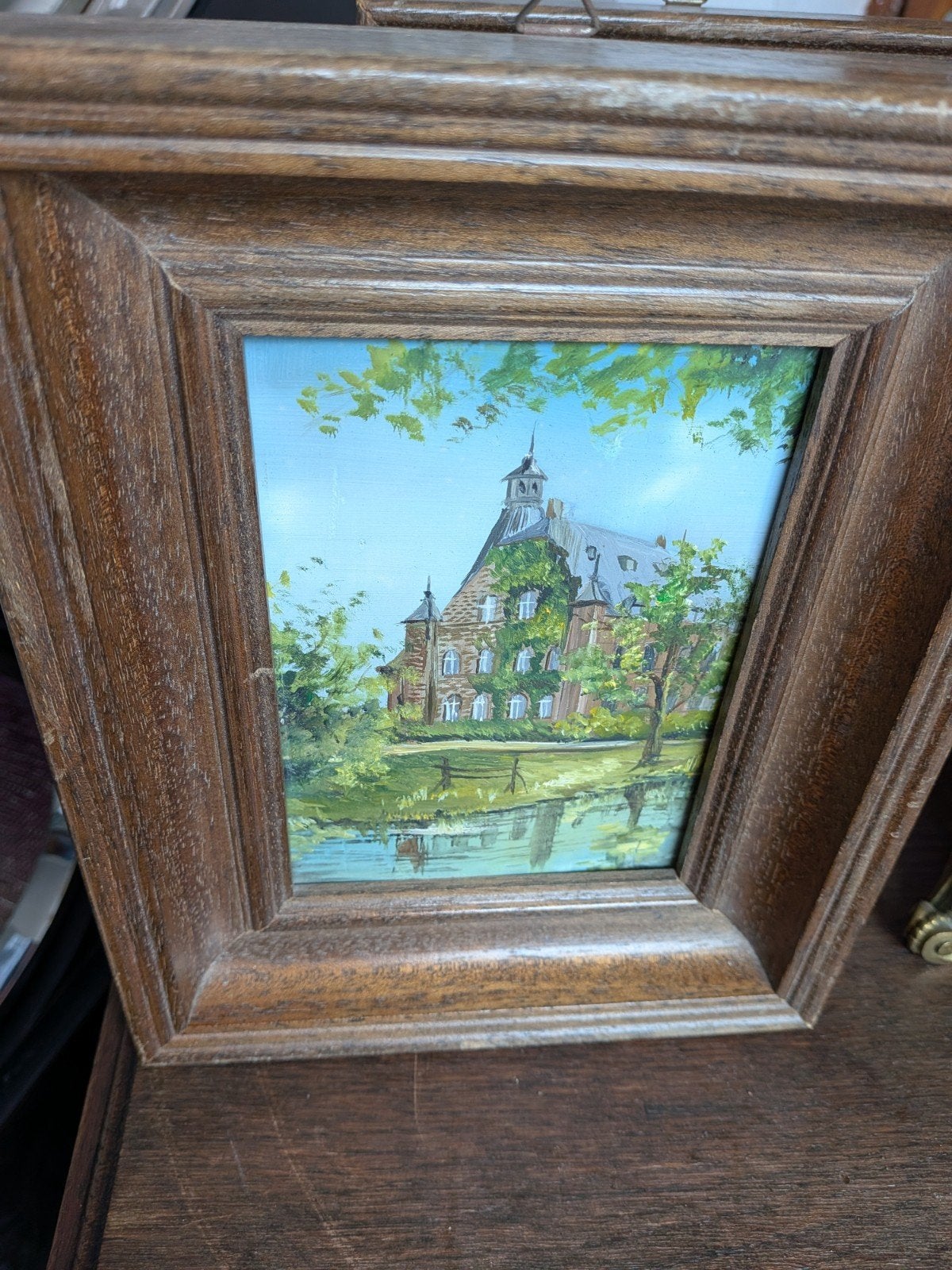 2x schilderijtjes geschilderd door Piet Simons Haelen, Antiek en Kunst, Ophalen of Verzenden