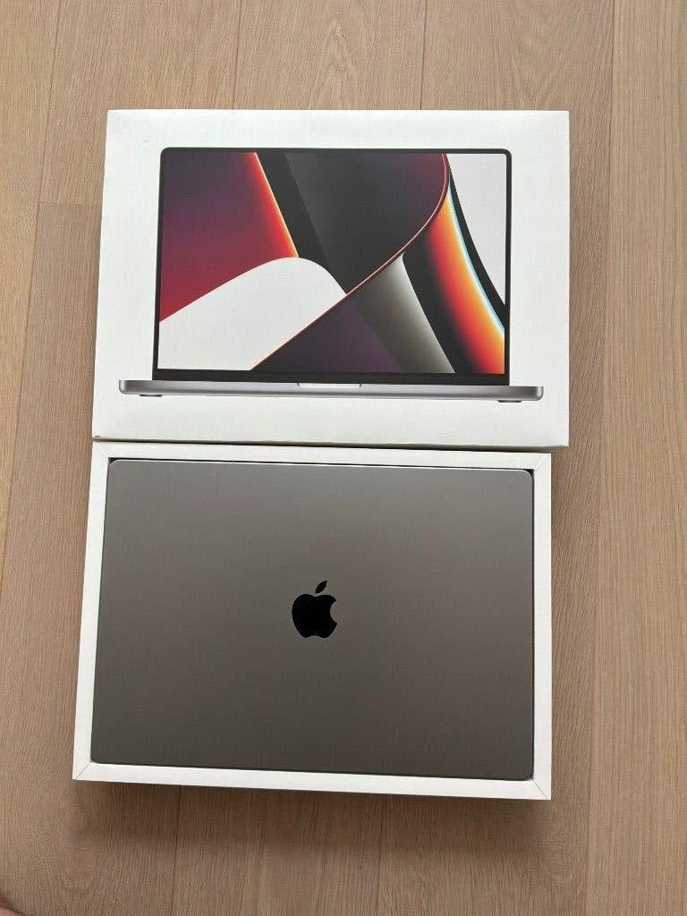 Apple MacBook Pro 16" - M1 Pro - 16GB - 512GB - incl. doos, Gebruikt, Qwerty, 512 GB, 16 inch