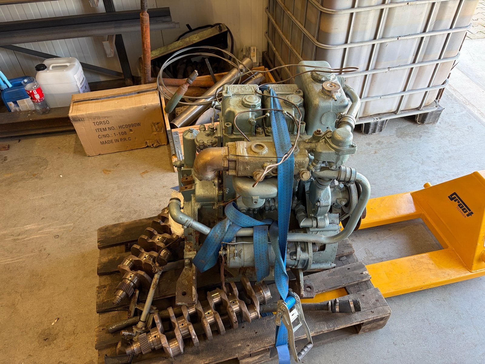 Lister HRW2 Diesel Scheepsmotor - 29.5 PK, Ophalen of Verzenden, Gebruikt, Motor en Techniek