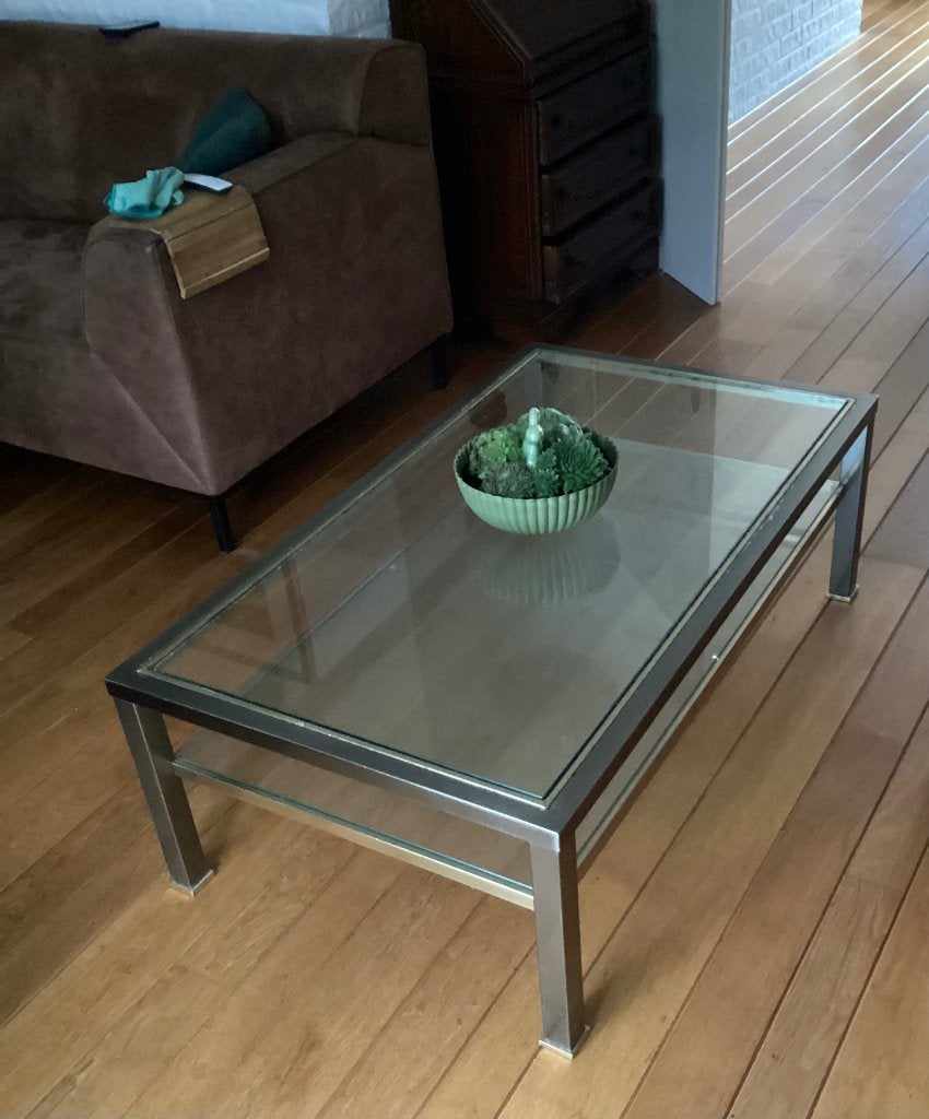 Salontafel, Huis en Inrichting, Tafels | Salontafels, Ophalen, Gebruikt, 100 tot 150 cm, 50 tot 100 cm