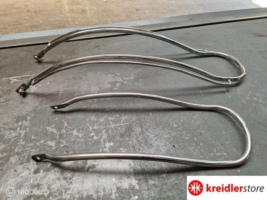 Kreidler Eitank spatbord beugel set origineel 100% chroom