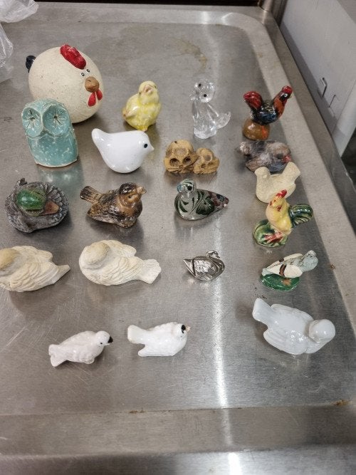 letterbakbeeldjes vogels / kippen 20 stuks, Ophalen of Verzenden