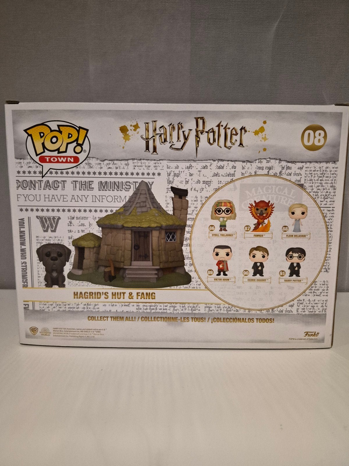 harry potter funko pop hagrid's hut & fang 08, Verzenden, Zo goed als nieuw