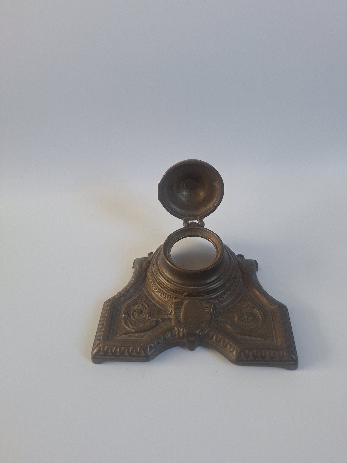 Antiek  inktpotjes houder, Ophalen of Verzenden