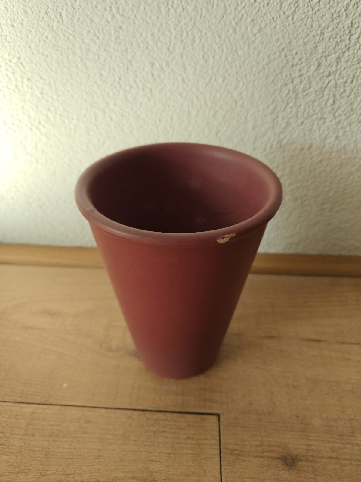 Terracotta bloempot 18 cm hoog, diameter 13 cm, Ophalen, Gebruikt, Rond, Terracotta