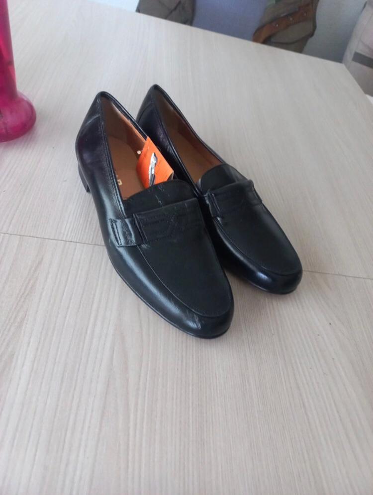 Nieuwe zwarte leren loafers voor heren, leren zool, maat 43, Kleding | Heren, Schoenen, Loafers, Verzenden, Zwart, Nieuw