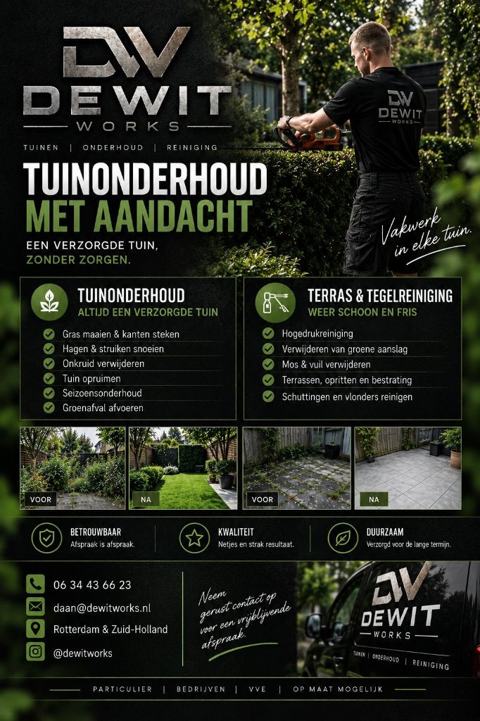 TUIN ONDERHOUD REGIO-ZUIDHOLLAND, Garantie, Bestrating