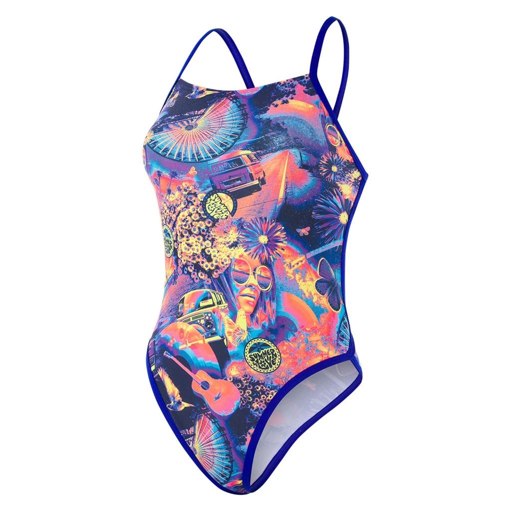 Nieuw Speedo Endurance+ Hi Five Flash Ribbonback badpak Navy, Blauw, Info@allsport-group.com, All Sport NV, Nieuw