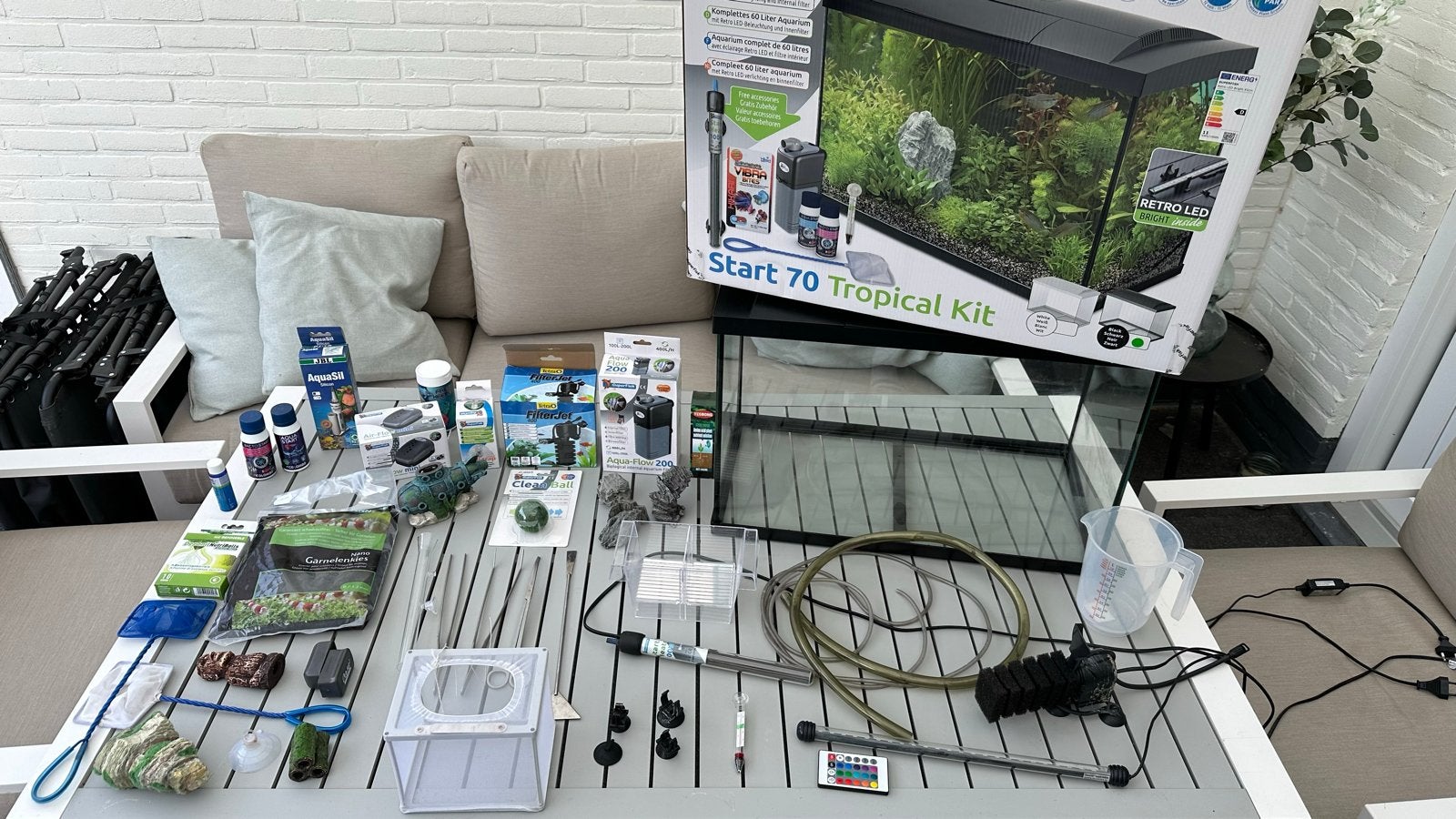 Aquarium superfish 60 liter, Ophalen, Inclusief toebehoren, Gebruikt, Leeg aquarium