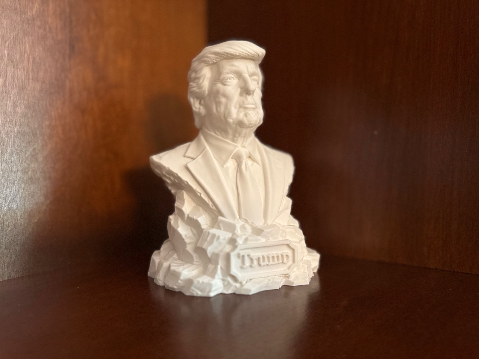 Witte Buste van Donald Trump, Minder dan 20 cm, Buste, Kunststof, Ophalen of Verzenden
