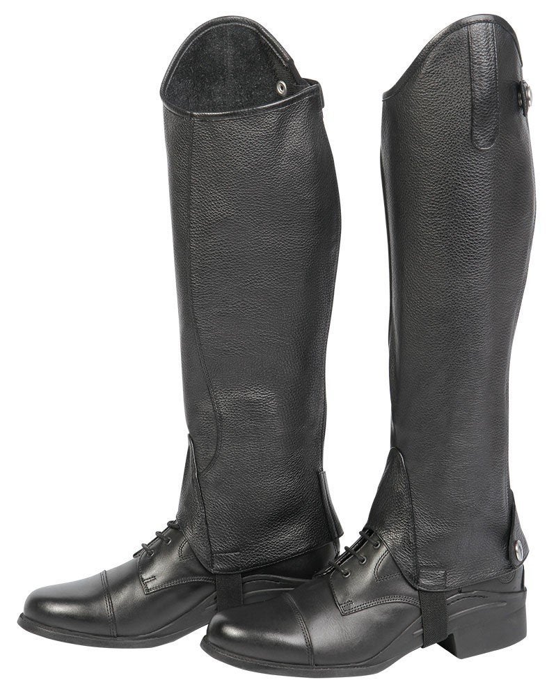 Harry's Horse Chaps leather Vienna, kuit 34,5-36,5 cm, Dressuur, Nieuw, Ophalen of Verzenden, Zwart