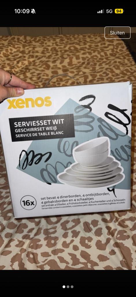 Xenos servies set 2x, Ophalen of Verzenden, Porselein, Overige stijlen