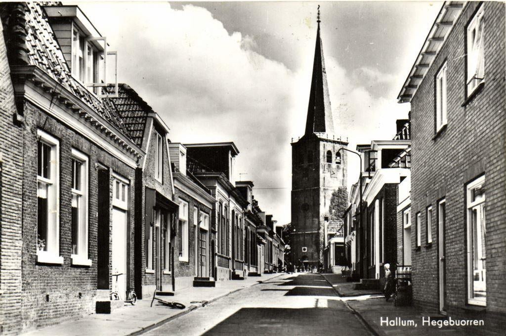 Hallum, Hegebuorren - kerktoren - 1966 gelopen, Verzenden, Voor 1920, Gelopen, Noord-Brabant