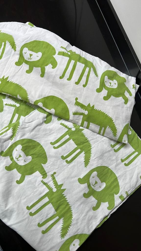 Eenpersoons dekbedovertrek jongen jungle ikea, Blauw, Dekbedovertrek, Ophalen of Verzenden, Zo goed als nieuw