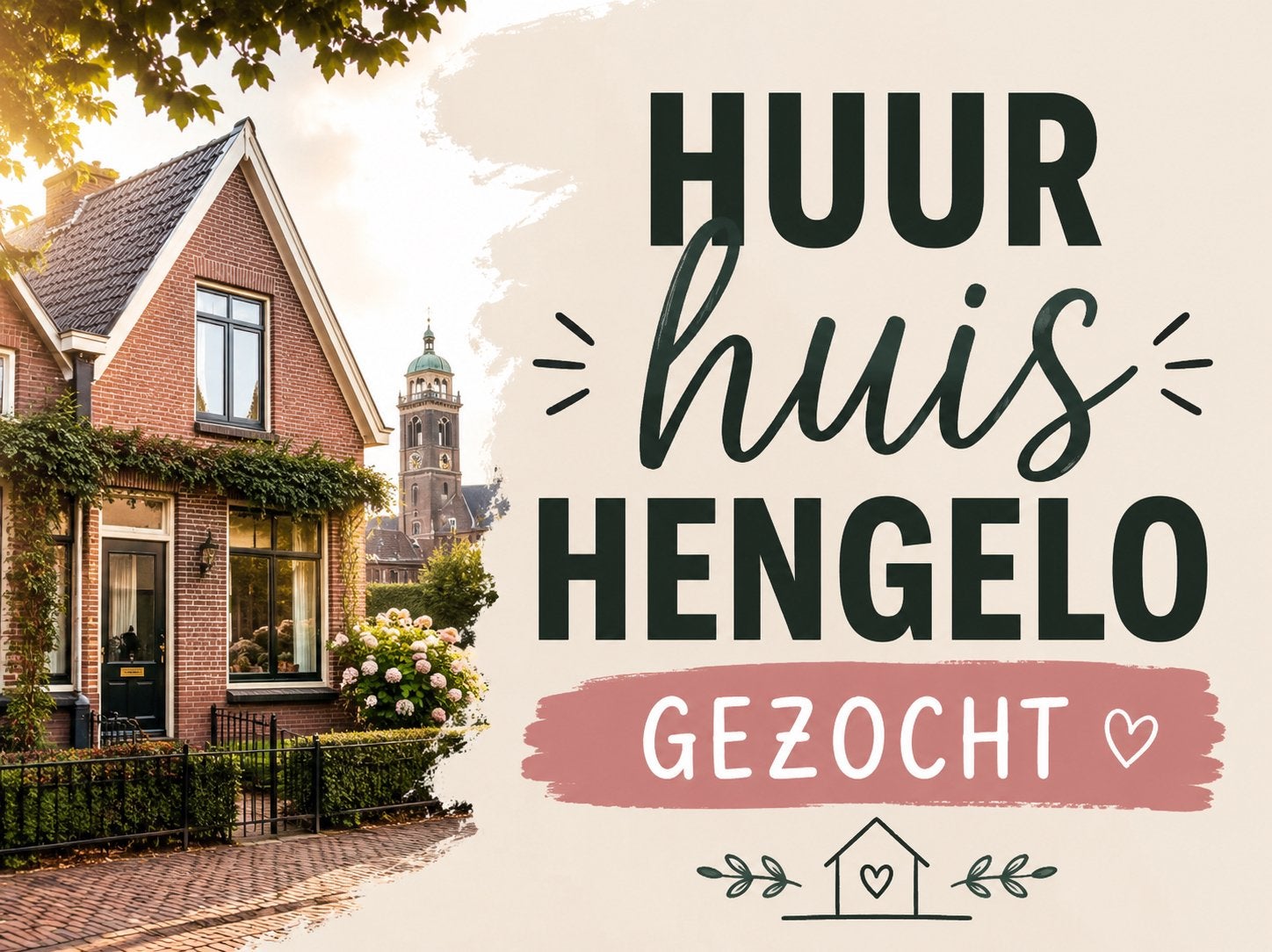 Gezocht tijdelijk huur woning Hengelo