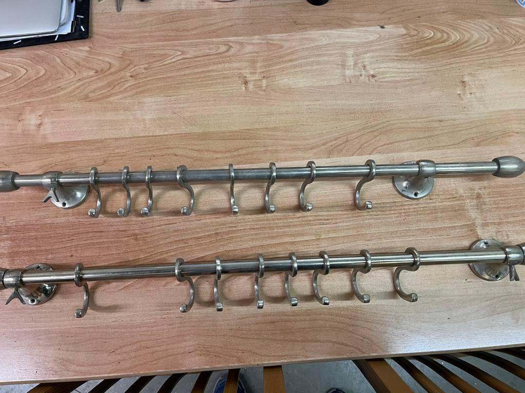 Garderobe stang, Zo goed als nieuw, Minder dan 100 cm, Metaal, Ophalen