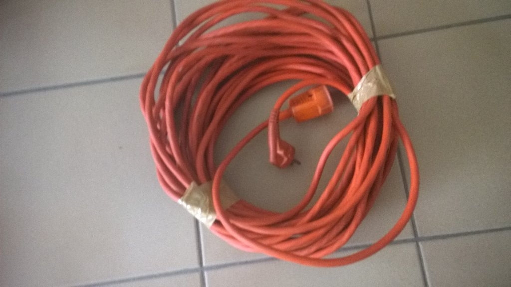 Verlengkabel  : verlengkabel 22 meter, Ophalen of Verzenden, Zo goed als nieuw, Kabel of Snoer