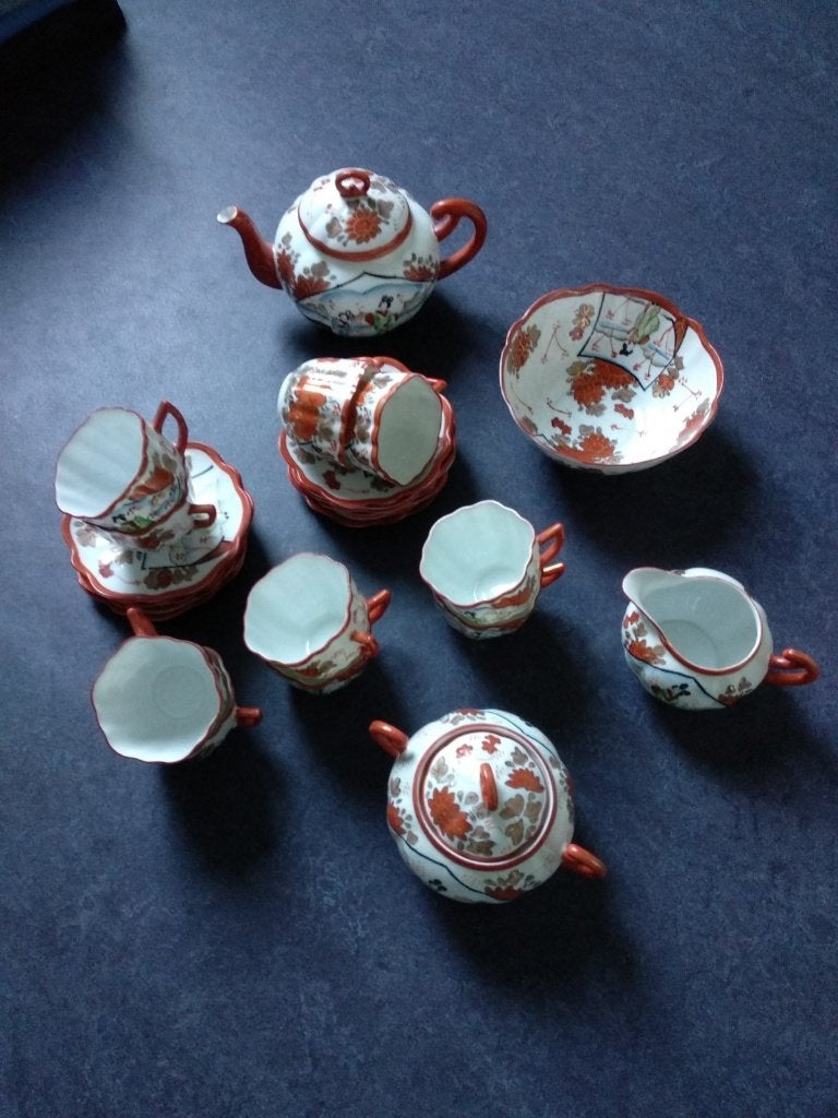 Servies Chinees, Huis en Inrichting, Keuken | Servies, Ophalen, Zo goed als nieuw, Kop(pen) en/of Schotel(s), Overige materialen