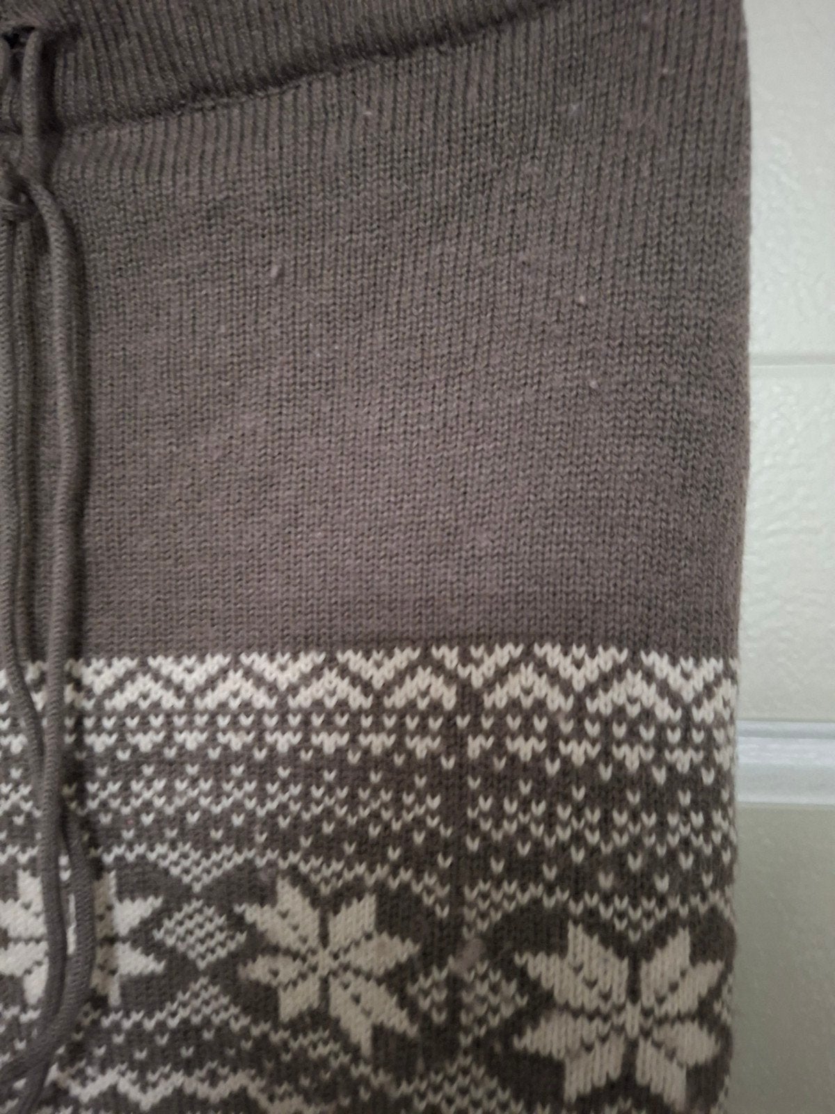 Hema gebreide rok met Noorse print, maat M, Maat 38/40 (M), Bruin, Ophalen of Verzenden, Gedragen