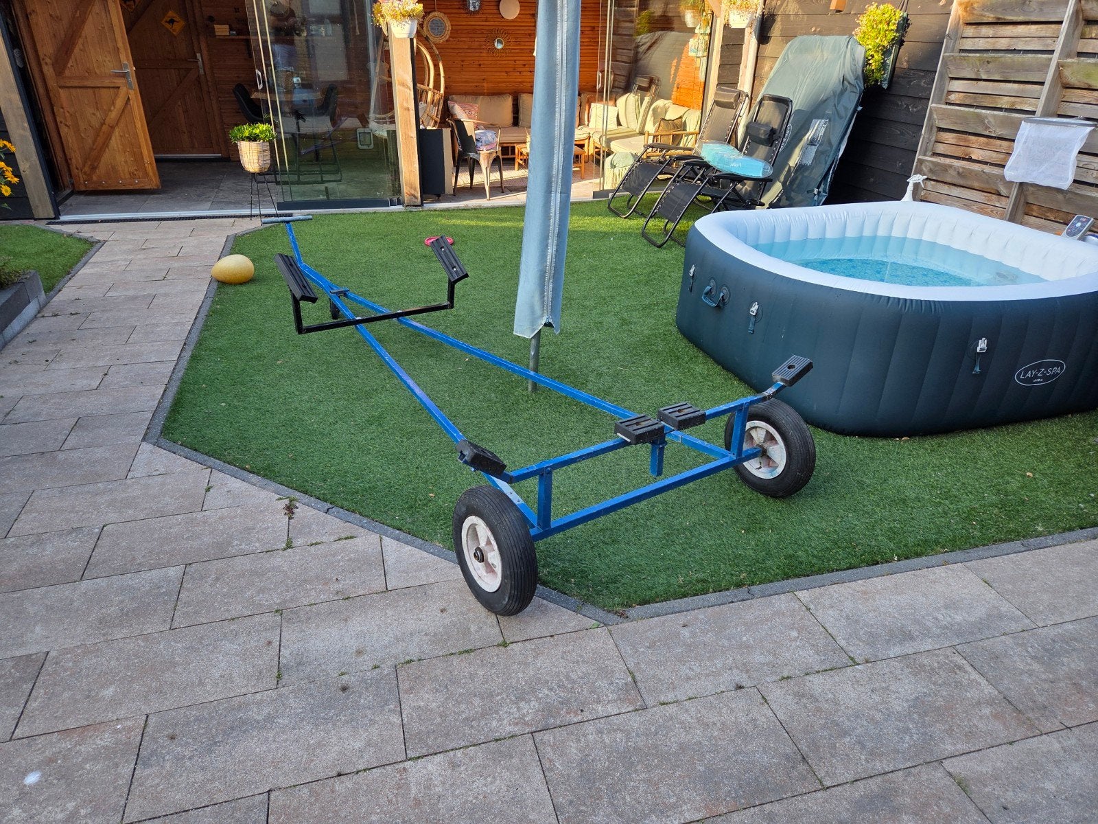 Boottrailer / Bok voor kleine boten, Watersport en Boten, Accessoires en Onderhoud, Ophalen