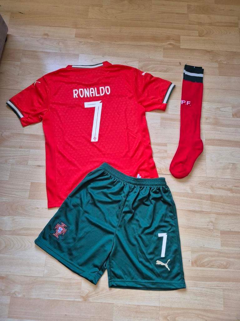 Portugal Christiano Ronaldo voetbaltenue 2026 Kids 134-140, Kinderen en Baby's, Verzenden, Nieuw, Jongen, Setje