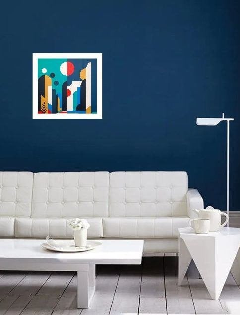 Nieuw strak & handgeschilderd schilderij, Huis en Inrichting, Woonaccessoires | Schilderijen, Tekeningen en Foto's, Nieuw, Schilderij