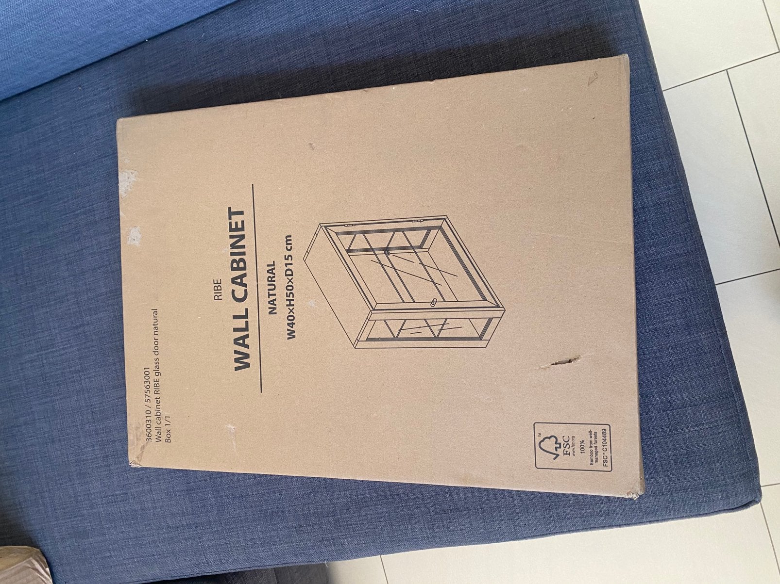 Vitrine kastje, Ophalen, 50 tot 100 cm, Zo goed als nieuw, Minder dan 100 cm