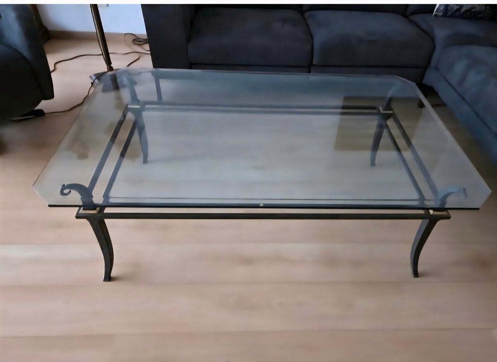 glazen salontafel gratis, Ophalen, Rechthoekig, 100 tot 150 cm, 50 tot 100 cm