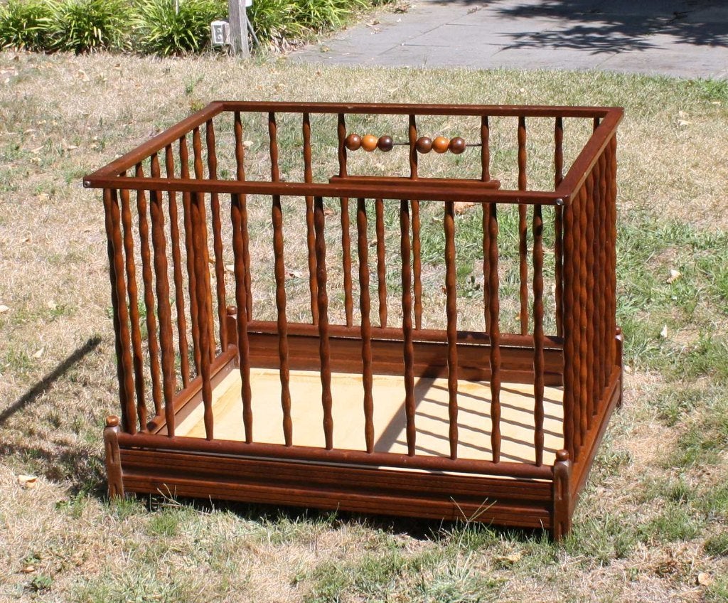Houten kinderbox, Kinderen en Baby's, Boxen, Ophalen, Gebruikt, Rechthoekig