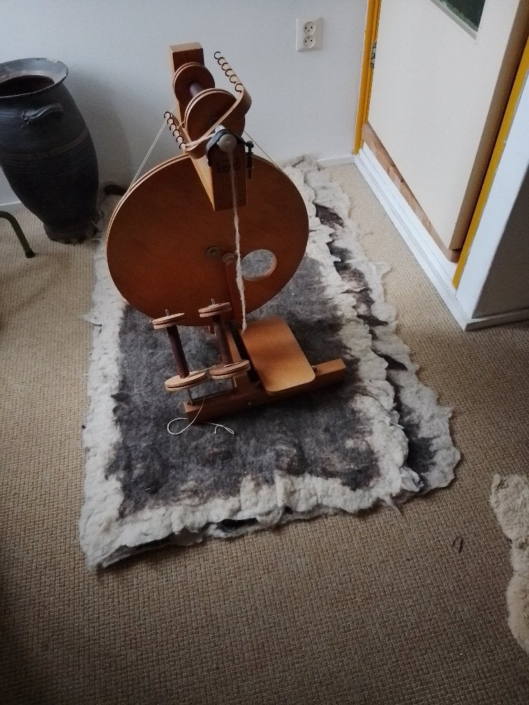 spinnewiel, Ophalen