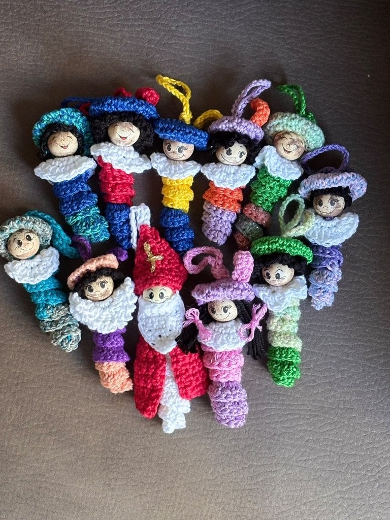 Sint en pietjen gelukss worm sleutelhangers, Ophalen of Verzenden, Nieuw