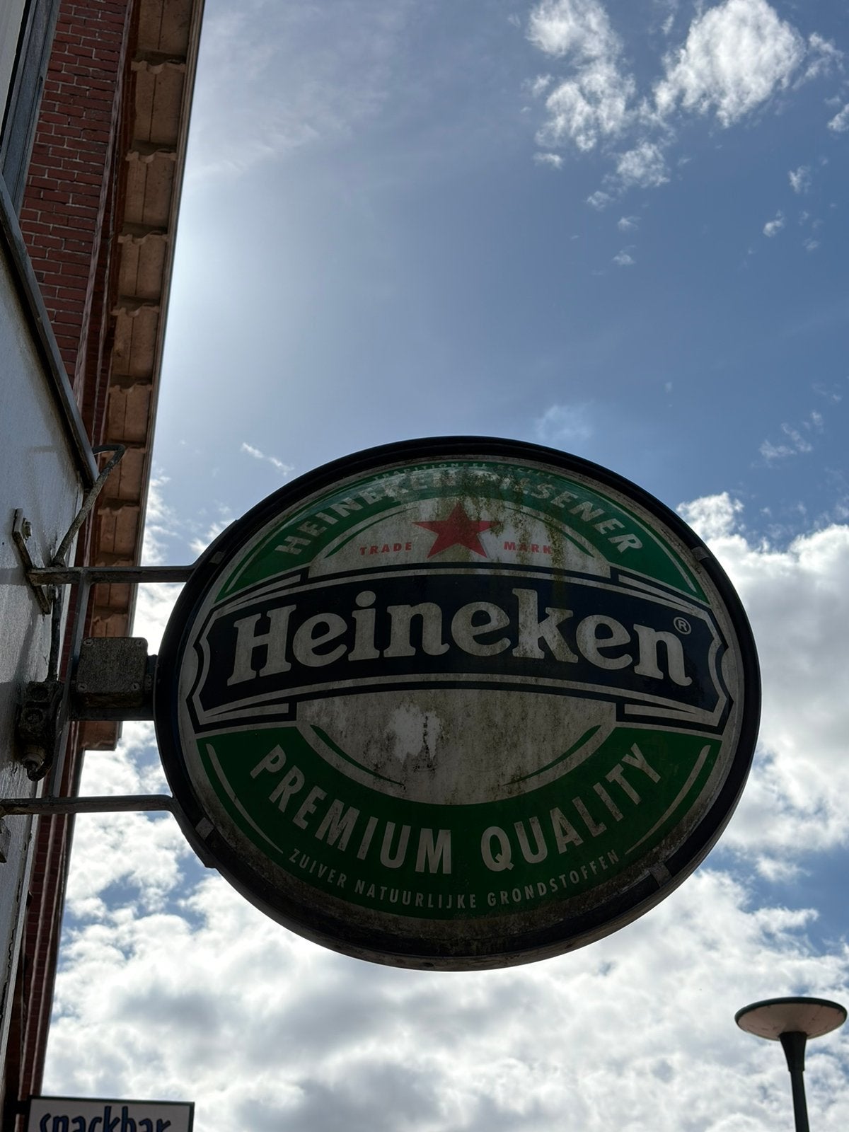 Vintage Heineken uithangbord, Verzamelen, Ophalen, Heineken