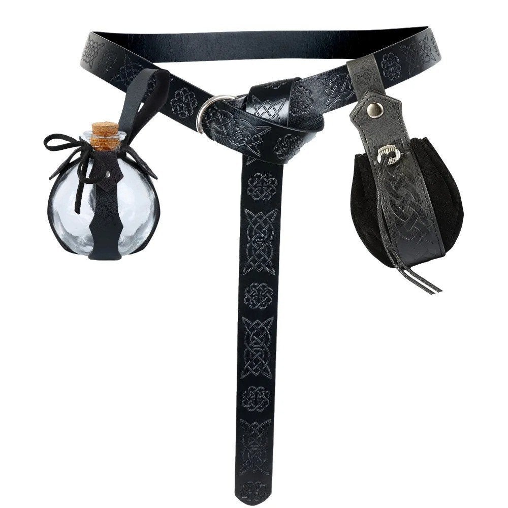 Luxe Elven riem inclusief toverdrank glas en lederen hoes, Ophalen of Verzenden, Nieuw, Pak of Jurk