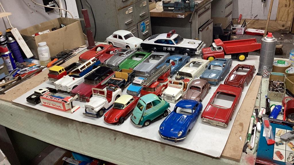 Blikken speelgoed auto’s onderdelen, Ophalen of Verzenden