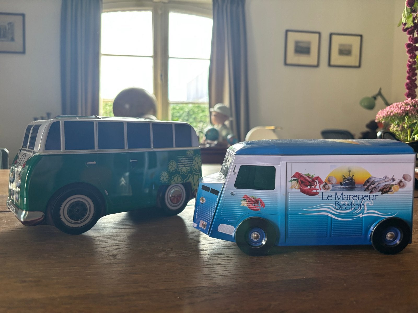 Reclame koekblik Bus, Ophalen of Verzenden, Zo goed als nieuw, Koek(jes), Overige merken